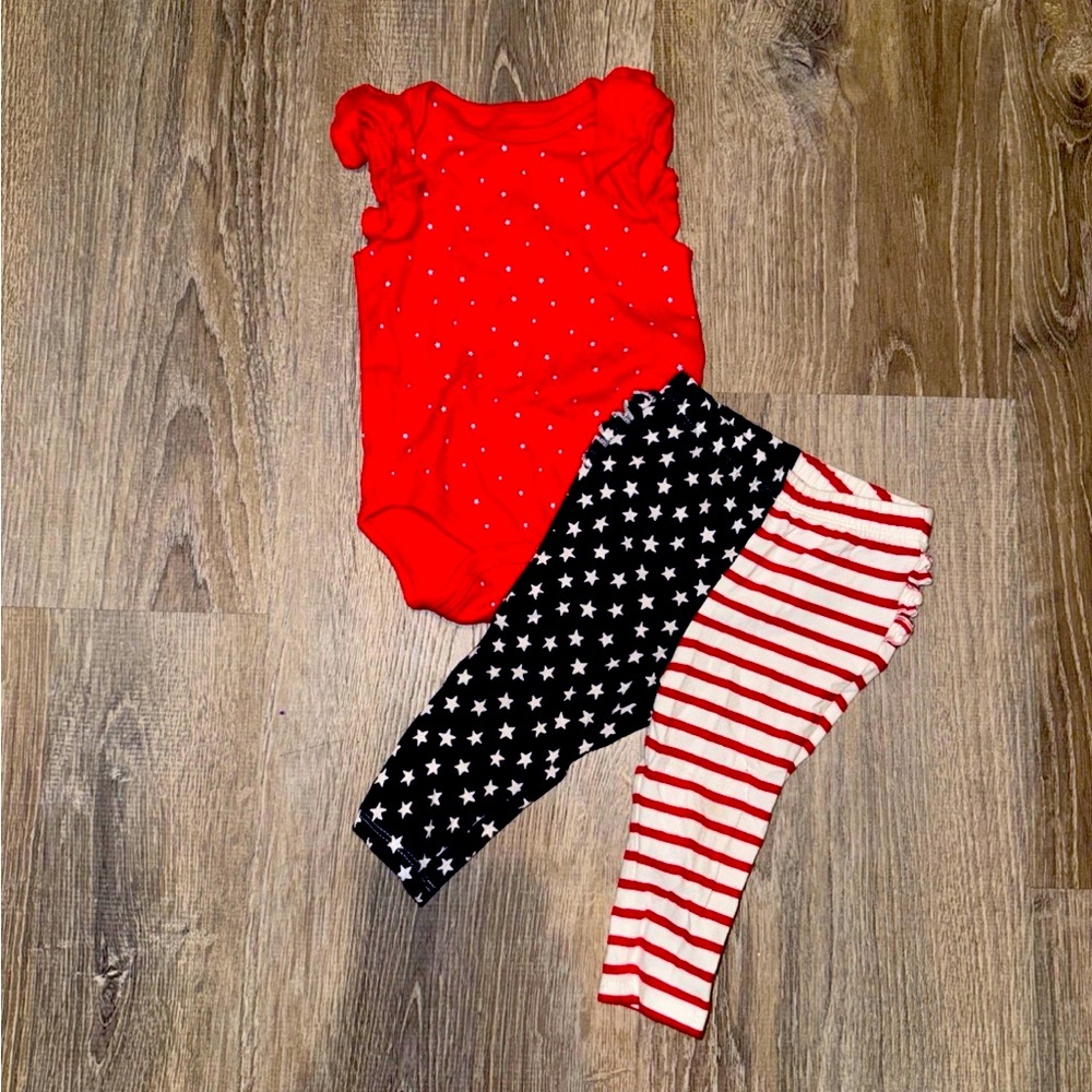 Baby 6-9 month patriotic set